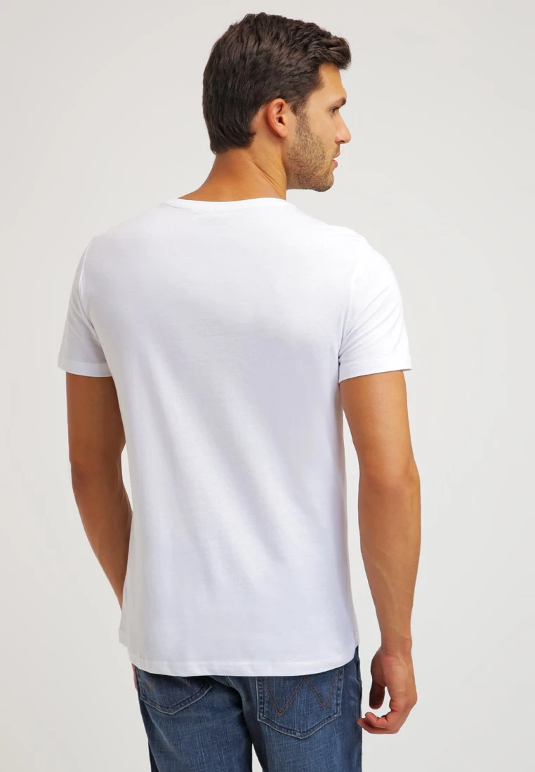 Pier One 2 PACK - Camiseta Básica - White/black, Hombre 6 Pier One 2 PACK - Camiseta Básica - White/black, Hombre - Imagen 4