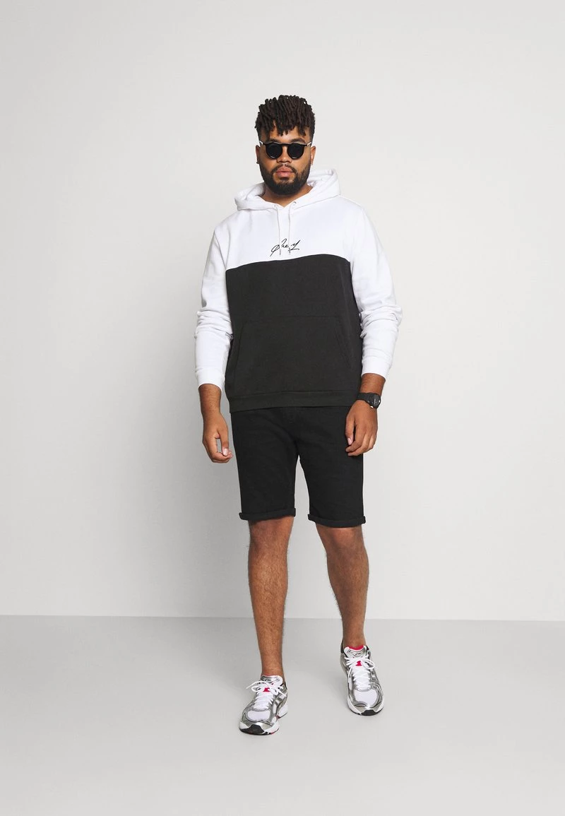 Pier One Hombre Jersey Con Capucha - Black- White 4 Pier One Hombre Jersey Con Capucha - Black- White - Imagen 2