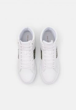 Pier One Hombre Zapatillas Altas - White/gold-coloured -Ofertas Pier One Tienda 5dd7d168b145442fabb43c15989f4754