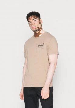 Pier One Hombre Camiseta Estampada - Light Brown