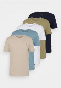 Pier One Hombre WITH BIRD STRAIGHT 5 PACK - Camiseta Básica - Beige/white/light Blue 18 Pier One Hombre WITH BIRD STRAIGHT 5 PACK - Camiseta Básica - Beige/white/light Blue -Ofertas Pier One Tienda 66878d61f9284197b4395faece75418c