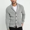 Pier One Chaqueta De Punto - Mottled Dark Grey, Hombre -Ofertas Pier One Tienda 6b72e6eb7c8c463ebf030f5268848726