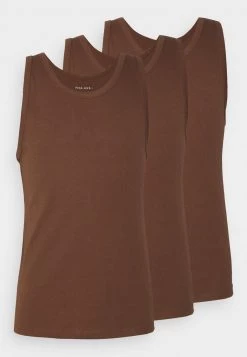 Pier One Hombre 3 PACK - Camiseta Interior - Brown