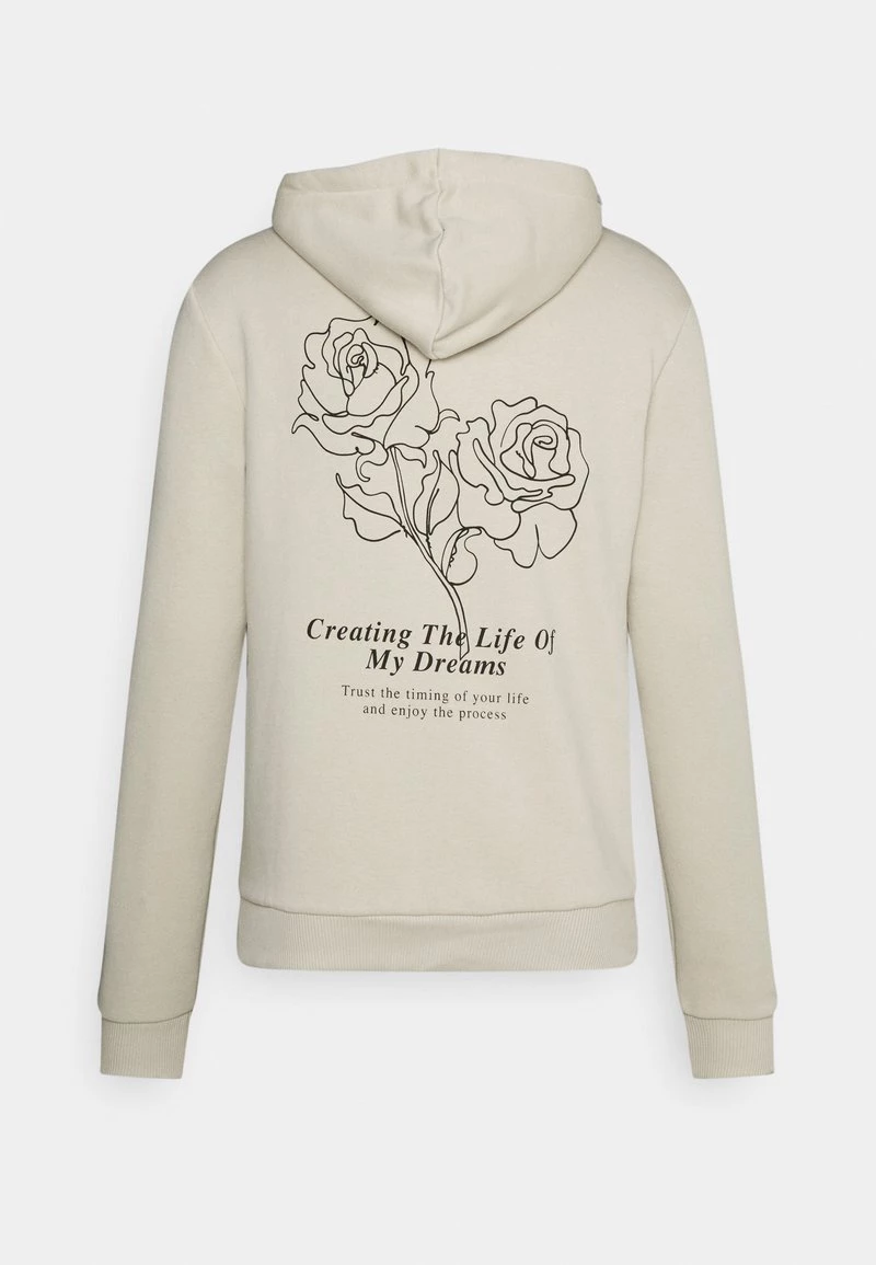 Pier One Hombre FLORAL HOODIE - Sudadera - Tan 3 Pier One Hombre FLORAL HOODIE - Sudadera - Tan