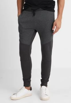 Pier One Hombre Pantalones Deportivos - Dark Grey