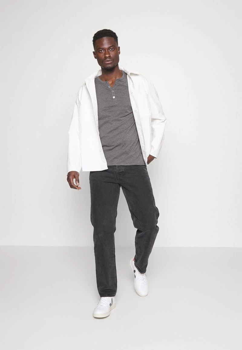 Pier One Hombre Camiseta De Manga Larga - Dark Grey Melange 4 Pier One Hombre Camiseta De Manga Larga - Dark Grey Melange - Imagen 2