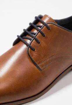 Pier One Hombre LEATHER - Zapatos Con Cordones - Cognac -Ofertas Pier One Tienda 76f5be79c98c4f9fbba21d9f9fd73790