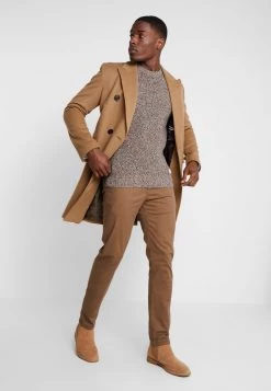 Pier One Hombre MULTICOLOUR HALF CARDIGAN JUMPER - Jersey De Punto - Mottled Dark Yellow -Ofertas Pier One Tienda 77e7f0328b42449a8b5a8d1d9bc0c940
