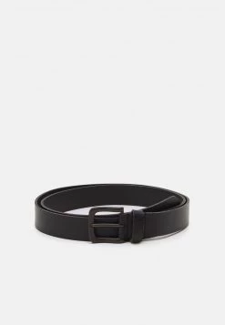 Pier One Hombre LEATHER - Cinturón - Black