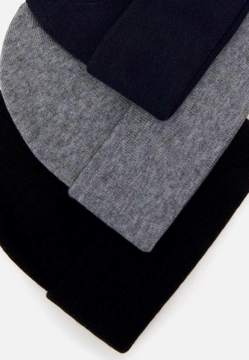 Pier One Unisexo 3 PACK UNISEX - Gorro - Black/grey/dark Blue 5 Pier One Unisexo 3 PACK UNISEX - Gorro - Black/grey/dark Blue - Imagen 3