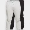 Pier One Hombre 2 PACK - Pantalones Deportivos - Black/mottled Light Grey -Ofertas Pier One Tienda 7c8b5507bf4c4d598319bfbdcf35bd8d
