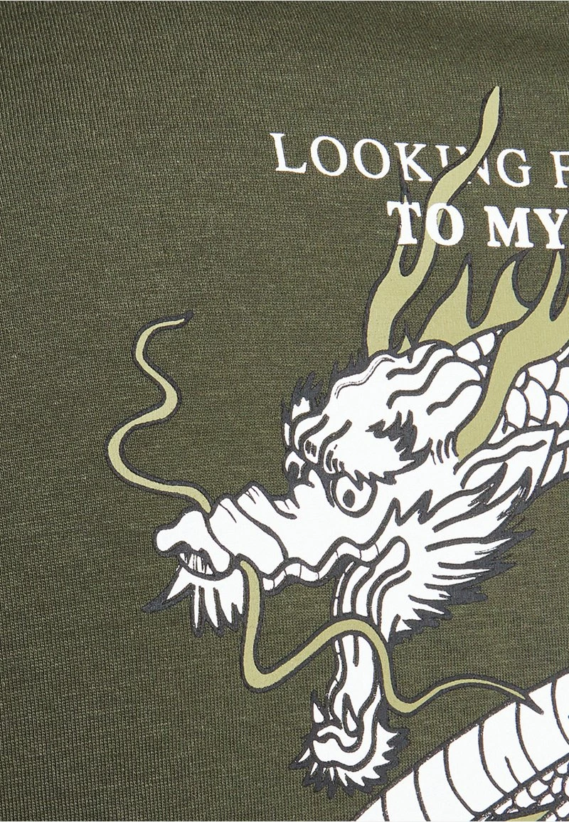 Pier One Camiseta Estampada - Dark Green, Hombre 5 Pier One Camiseta Estampada - Dark Green, Hombre - Imagen 3