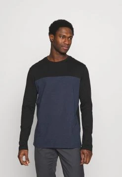 Pier One Hombre Camiseta De Manga Larga - Black