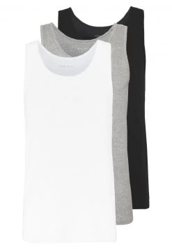 Pier One Hombre 3 PACK - Top - White/black