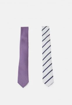 Pier One Hombre 2 PACK - Corbata - Off-white/mauve