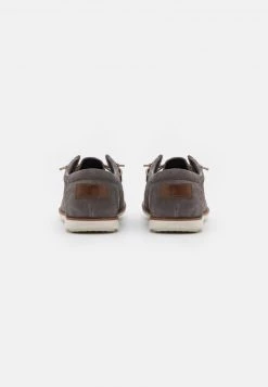 Pier One LEATHER - Zapatos Con Cordones - Grey, Hombre -Ofertas Pier One Tienda 8521d48fd8504a29baeb6b256c6d92cf