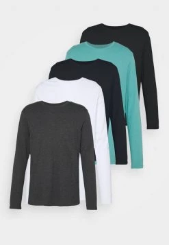 Pier One Hombre 5 PACK - Camiseta De Manga Larga - Dark Blue/turquoise/white 14 Pier One Hombre 5 PACK - Camiseta De Manga Larga - Dark Blue/turquoise/white -Ofertas Pier One Tienda 852b1adeb3684c1fb9aafb1a1a50eb45