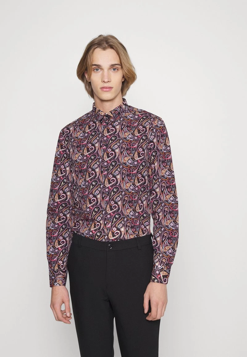 Pier One FESTIVE AOP - Camisa - Black/multi-coloured, Hombre 3 Pier One FESTIVE AOP - Camisa - Black/multi-coloured, Hombre