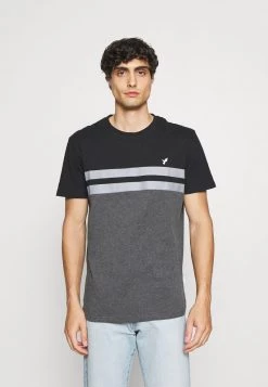 Pier One Hombre Camiseta Estampada - Black/grey