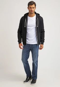 Pier One 2 PACK - Camiseta Básica - White/black, Hombre