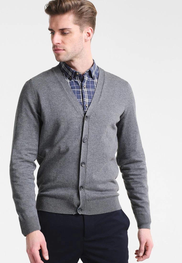 Pier One Hombre Chaqueta De Punto - Dark Grey Melange 3 Pier One Hombre Chaqueta De Punto - Dark Grey Melange