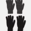 Pier One Hombre 2 PACK - Guantes - Black/grey