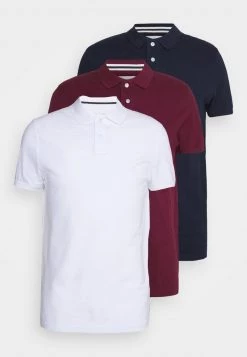 Pier One Hombre 3 PACK - Polo - Bordeaux/white/dark Blue -Ofertas Pier One Tienda 919efcdef1fb44a8aad58897d4dff9e4