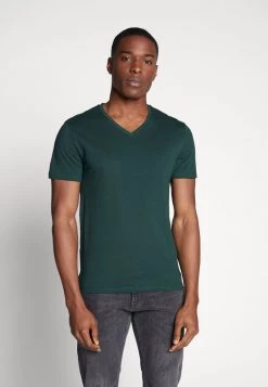 Pier One Hombre 3 PACK - Camiseta Básica - Black, Grey, Green -Ofertas Pier One Tienda 96305f959483415dbe03211536b3d40a