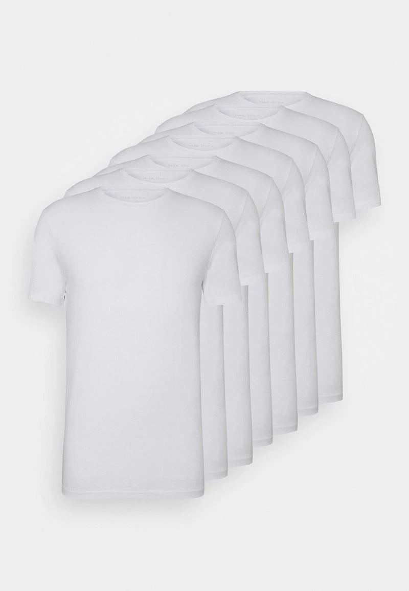 Pier One 7 PACK - Camiseta Básica - White, Hombre 3 Pier One 7 PACK - Camiseta Básica - White, Hombre