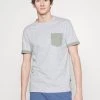 Pier One Hombre Camiseta Básica - Mottled Light Grey -Ofertas Pier One Tienda 9c08eb6076d9498093dec4334c4afd12
