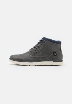 Pier One Hombre Zapatillas Altas - Dark Grey