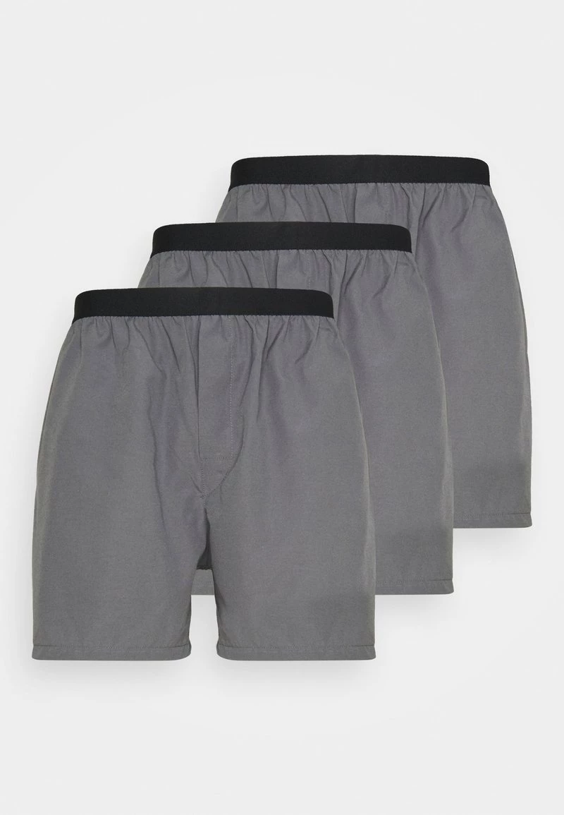 Pier One Hombre 3 PACK - Boxer - Dark Grey/black 3 Pier One Hombre 3 PACK - Boxer - Dark Grey/black