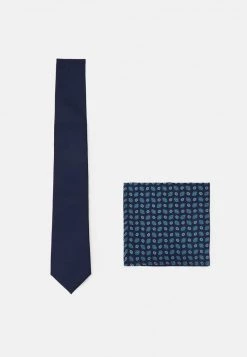 Pier One Hombre SET - Corbata - Dark Blue