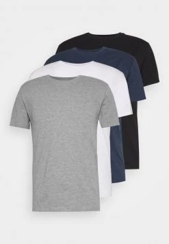 Pier One Hombre 4 PACK - Camiseta Básica - Black/white/blue -Ofertas Pier One Tienda a6336c9ea9294b8b9261921b47ede4b7