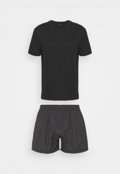 Pier One Hombre Pijama - Black/dark Grey -Ofertas Pier One Tienda a68e584bbc884c1e909b7e8bbf73274d