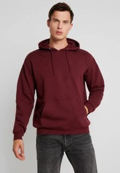 Pier One Hombre PLAIN SKATER HOODY - Jersey Con Capucha - Bordeaux