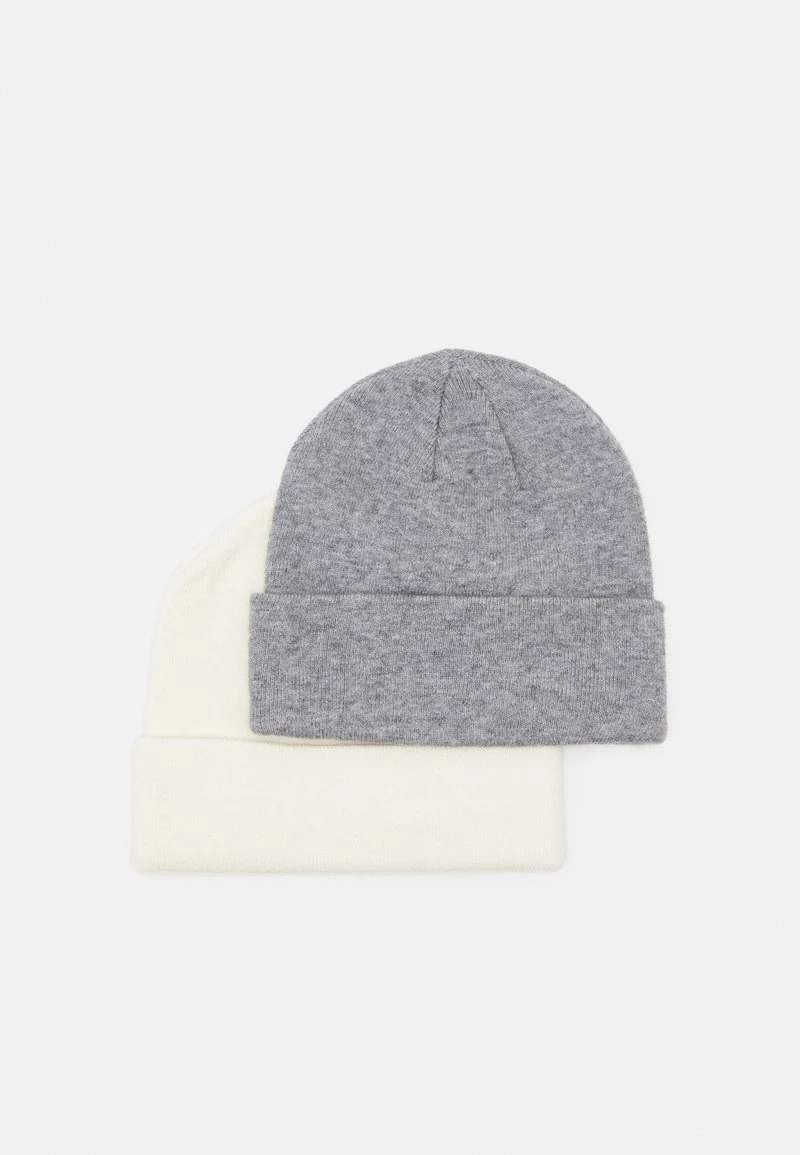 Pier One Unisexo 2 PACK UNISEX - Gorro - Grey/white 4 Pier One Unisexo 2 PACK UNISEX - Gorro - Grey/white - Imagen 2