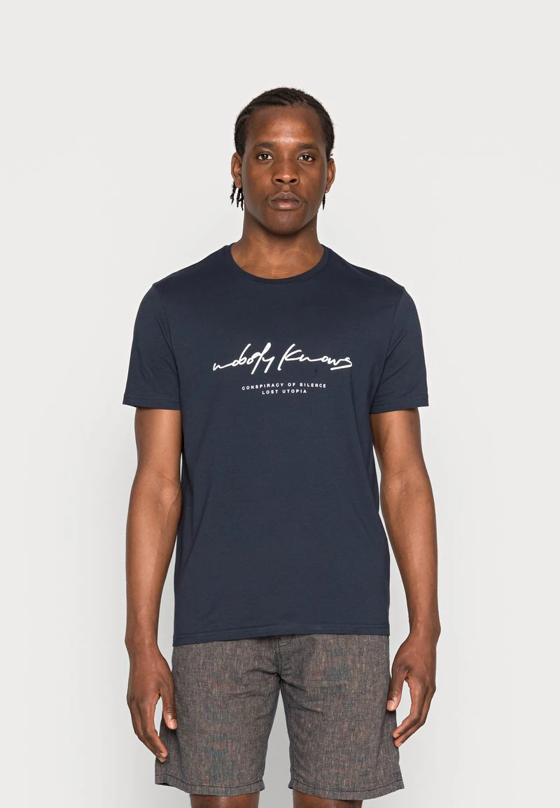Pier One Hombre Camiseta Estampada - Dark Blue 3 Pier One Hombre Camiseta Estampada - Dark Blue