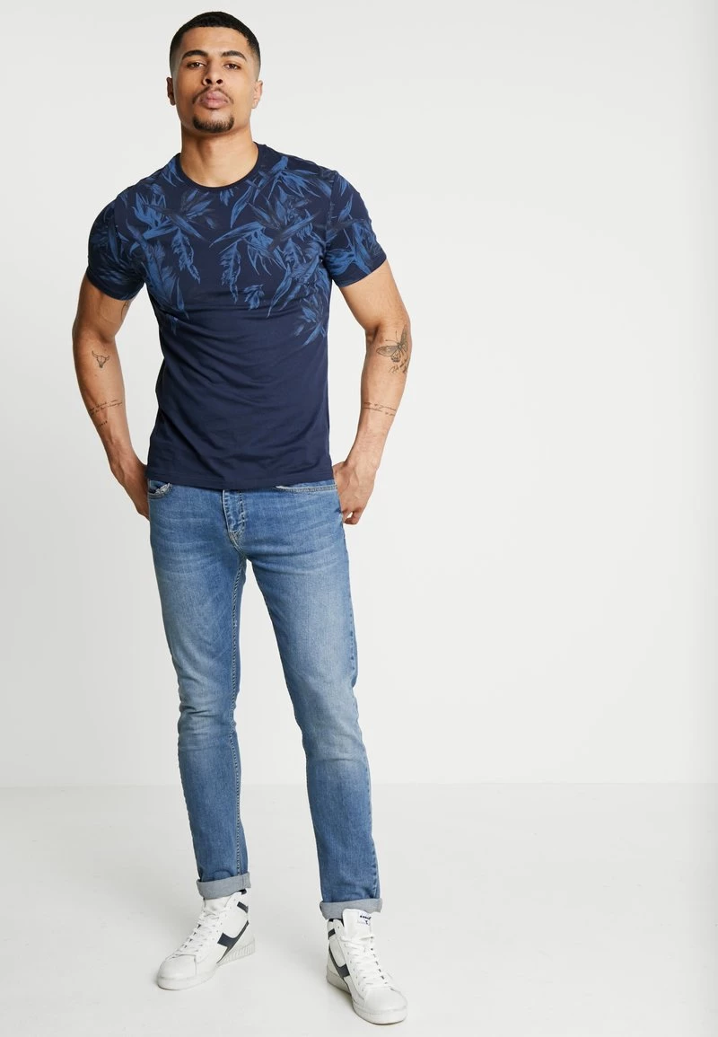 Pier One Camiseta Estampada - Blue, Hombre 4 Pier One Camiseta Estampada - Blue, Hombre - Imagen 2
