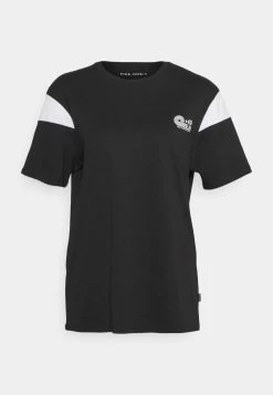 Pier One Hombre SLEEVE BLOCK NEW - Camiseta Estampada - Black/white -Ofertas Pier One Tienda ad84bf0276aa41ef8acb6fdee7afb0e7