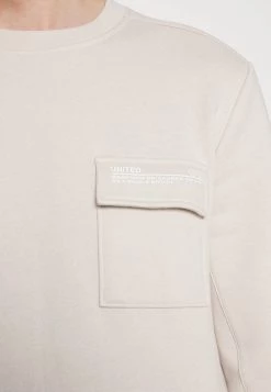 Pier One Hombre UNITED UTILITY CREW - Sudadera - Stone -Ofertas Pier One Tienda add857a40c3c49f6a9ebce650ab8cd43