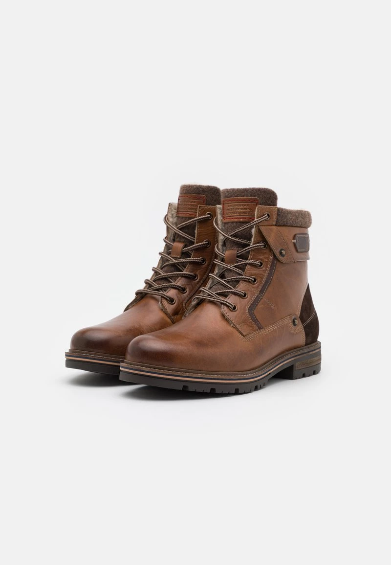 Pier One Hombre Botines Con Cordones - Cognac 4 Pier One Hombre Botines Con Cordones - Cognac - Imagen 2