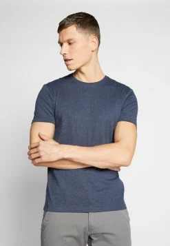 Pier One Hombre 3 PACK - Camiseta Básica - Mottled Bordeaux/white/blue -Ofertas Pier One Tienda b0f4df1c7ed14c979e200d7370652c13