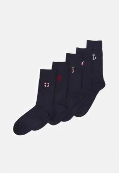 Pier One Hombre 5 PACK - Calcetines - Dark Blue