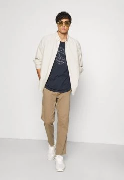 Pier One Hombre Camiseta Estampada - Dark Blue -Ofertas Pier One Tienda b4625ebb99884348ab12a6aa85c86645