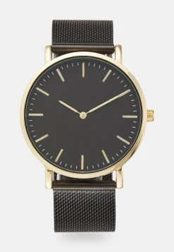 Pier One Unisexo Reloj - Black/goldcoloured