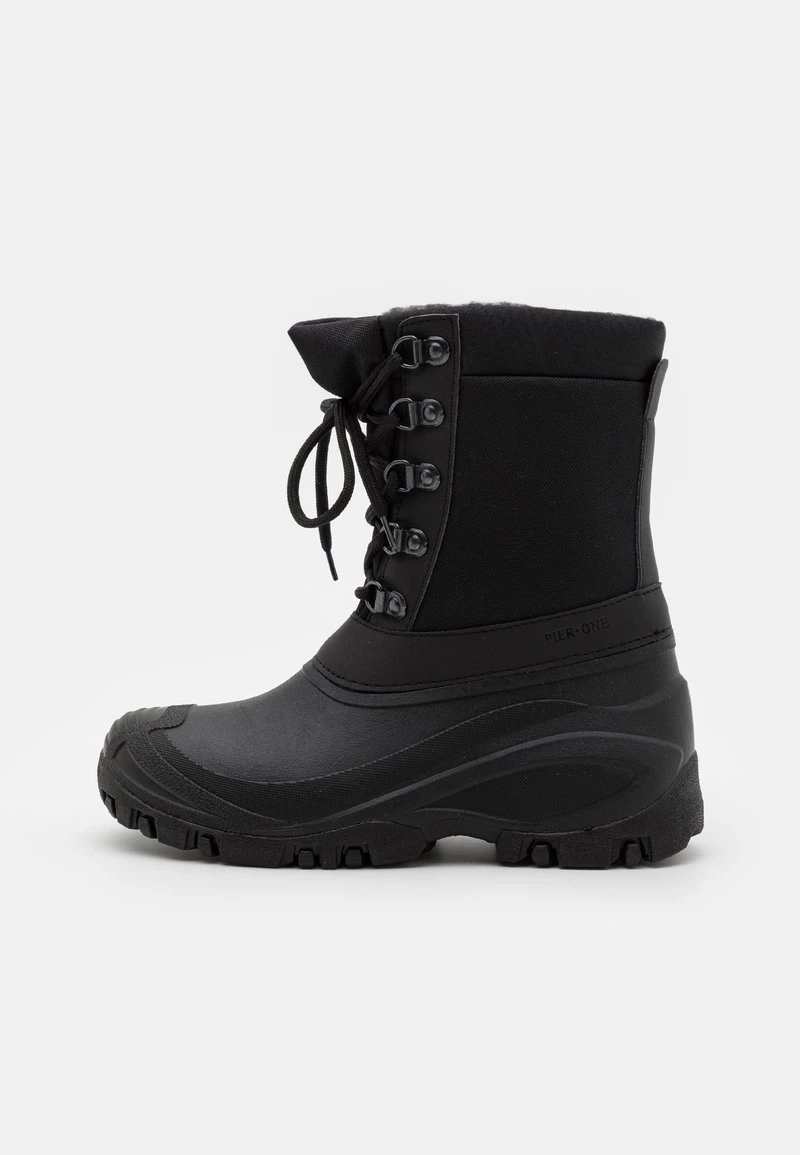 Pier One Unisexo UNISEX - Botas Para La Nieve - Black 3 Pier One Unisexo UNISEX - Botas Para La Nieve - Black