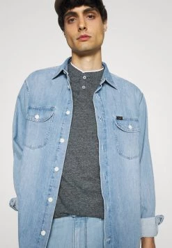 Pier One Hombre Polo - Mottled Blue -Ofertas Pier One Tienda bf1d199422034809b5d4e561e736099b