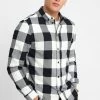 Pier One Hombre Camisa - Black/white -Ofertas Pier One Tienda c00c1a645db34dd993cad782284ff6ec