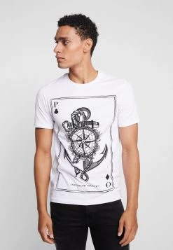 Pier One Hombre Camiseta Estampada - White